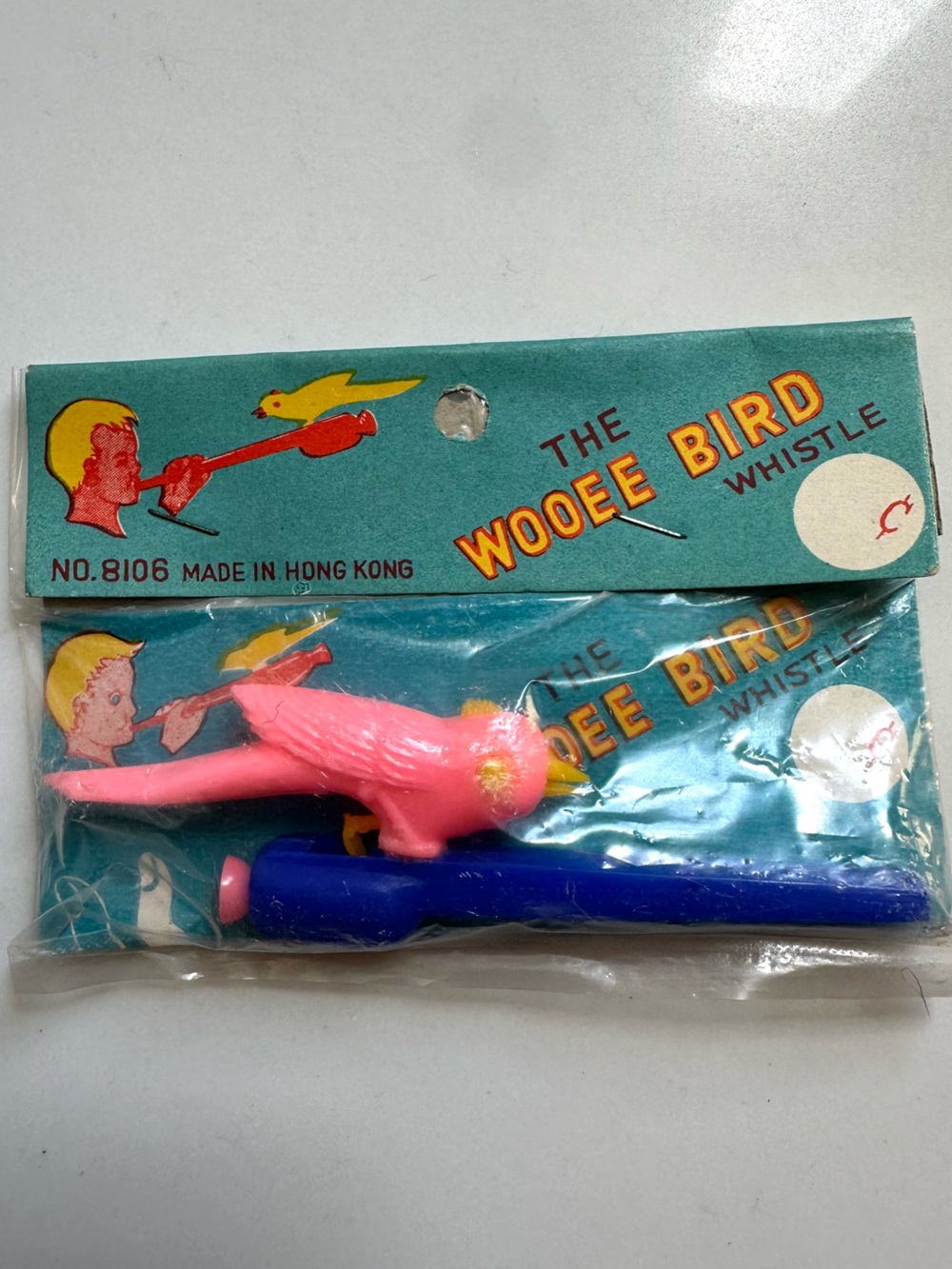 Vintage 1950s Hong Kong “The Wooee Bird” Whistle Toy Bird Whistle NWT